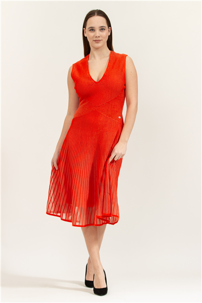 Karl Lagerfeld Elegant Flock Knit Kadın Elbise