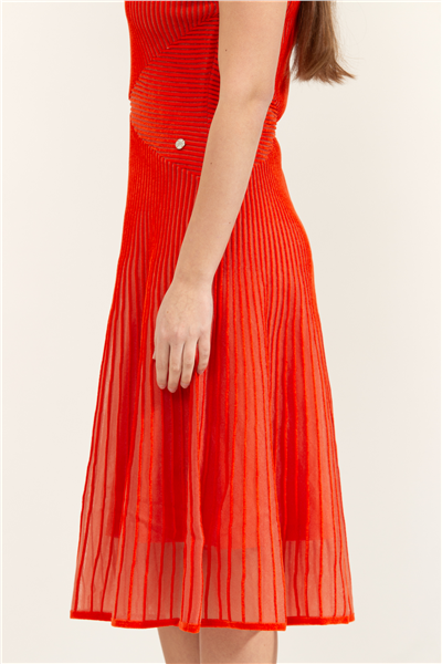 Karl Lagerfeld Elegant Flock Knit Kadın Elbise