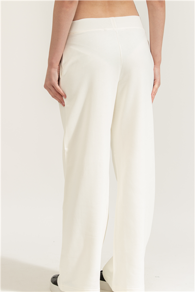 Karl Lagerfeld Embroidery Detail Sweatpants Kadın Eşofman Altı Krem