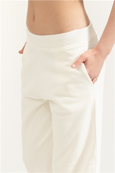 Karl Lagerfeld Embroidery Detail Sweatpants Kadın Eşofman Altı Krem