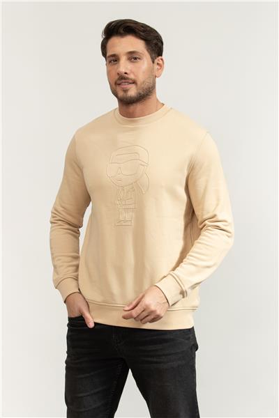 Karl Lagerfeld Erkek Bisiklet Yaka Sweatshirt