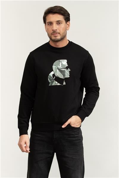 Karl Lagerfeld Erkek Bisiklet Yaka Sweatshirt