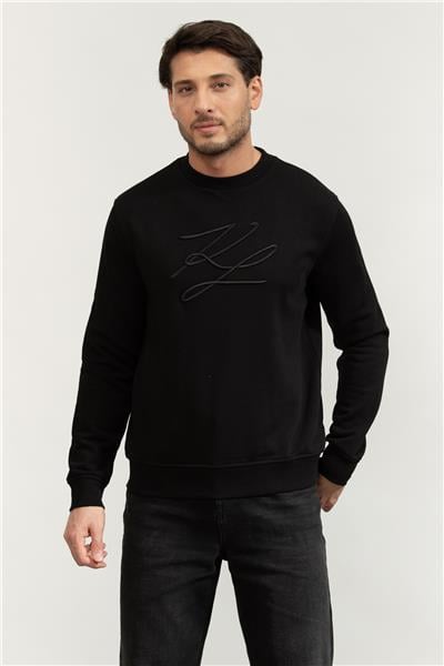 Karl Lagerfeld Erkek Bisiklet Yaka Sweatshirt