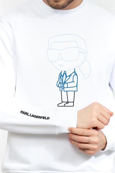 Karl Lagerfeld Erkek Bisiklet Yaka Sweatshirt
