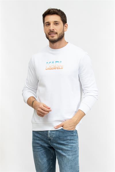 Karl Lagerfeld Erkek Bisiklet Yaka Sweatshirt