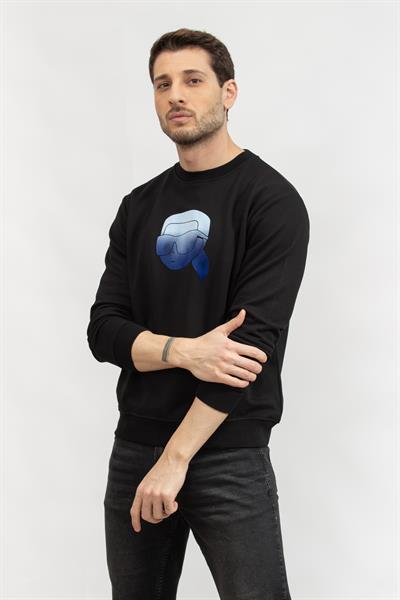 Karl Lagerfeld Erkek Bisiklet Yaka Sweatshirt
