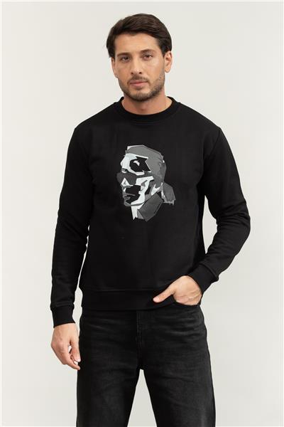 Karl Lagerfeld Erkek Bisiklet Yaka Sweatshirt