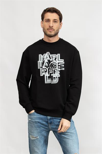 Karl Lagerfeld Erkek Bisiklet Yaka Sweatshirt