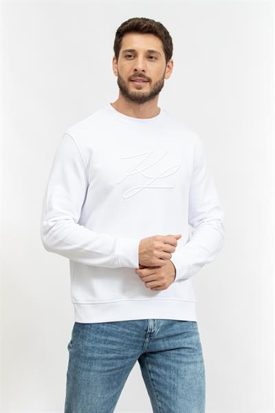 Karl Lagerfeld Erkek Bisiklet Yaka Sweatshirt