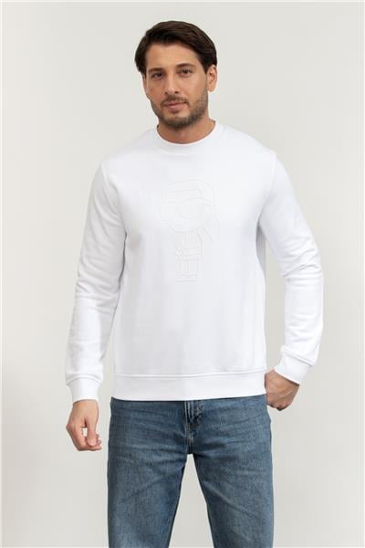 Karl Lagerfeld Erkek Bisiklet Yaka Sweatshirt
