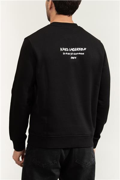 Karl Lagerfeld Erkek Bisiklet Yaka Sweatshirt