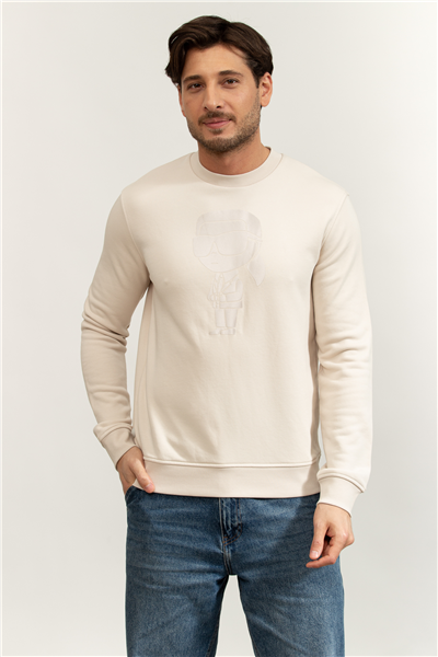 Karl Lagerfeld Erkek Bisiklet Yaka Sweatshirt