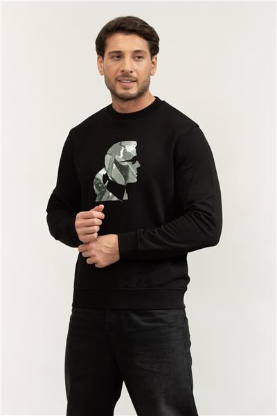 Karl Lagerfeld Erkek Bisiklet Yaka Sweatshirt