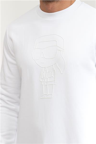 Karl Lagerfeld Erkek Bisiklet Yaka Sweatshirt