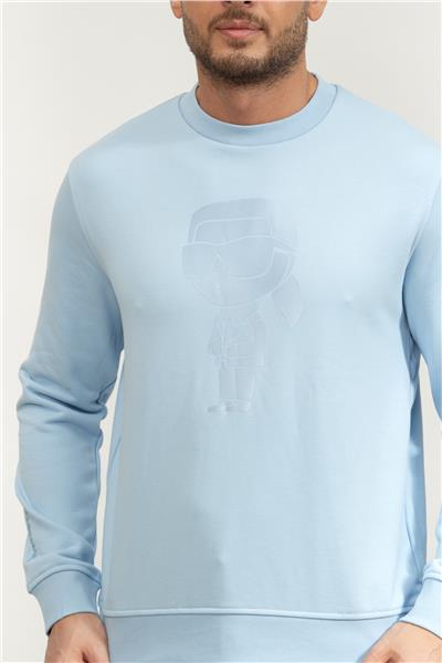 Karl Lagerfeld Erkek Bisiklet Yaka Sweatshirt