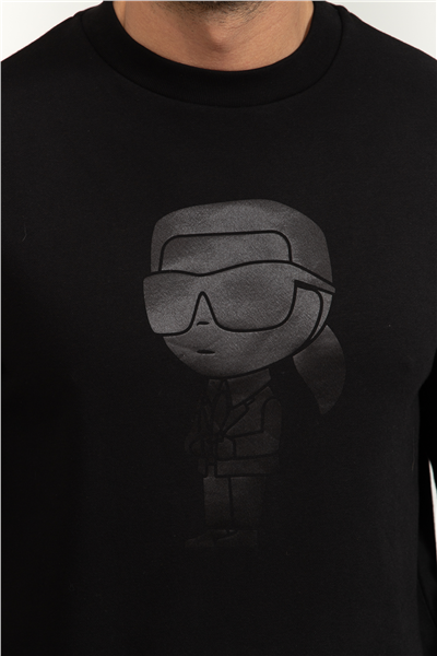 Karl Lagerfeld Erkek Bisiklet Yaka Sweatshirt