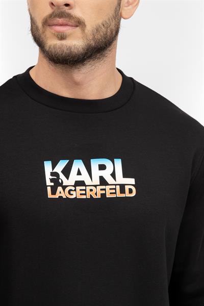 Karl Lagerfeld Erkek Bisiklet Yaka Sweatshirt