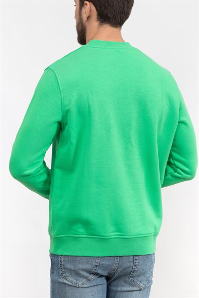 Karl Lagerfeld Erkek Bisiklet Yaka Sweatshirt Yeşil