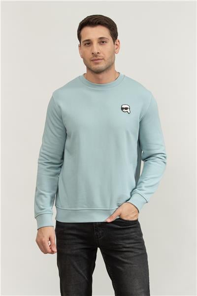 Karl Lagerfeld Erkek Bisiklet Yaka Sweatshirt