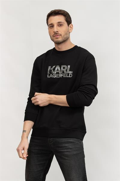 Karl Lagerfeld Erkek Bisiklet Yaka Sweatshirt
