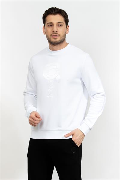 Karl Lagerfeld Erkek Bisiklet Yaka Sweatshirt