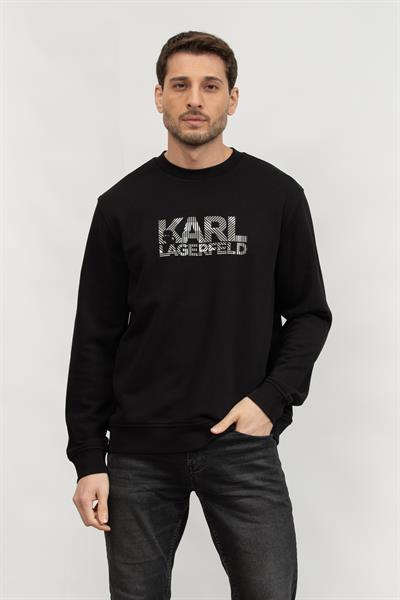 Karl Lagerfeld Erkek Bisiklet Yaka Sweatshirt