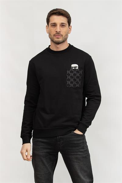 Karl Lagerfeld Erkek Bisiklet Yaka Sweatshirt