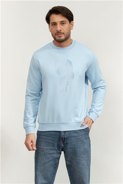 Karl Lagerfeld Erkek Bisiklet Yaka Sweatshirt