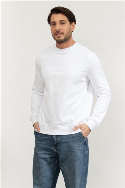 Karl Lagerfeld Erkek Bisiklet Yaka Sweatshirt