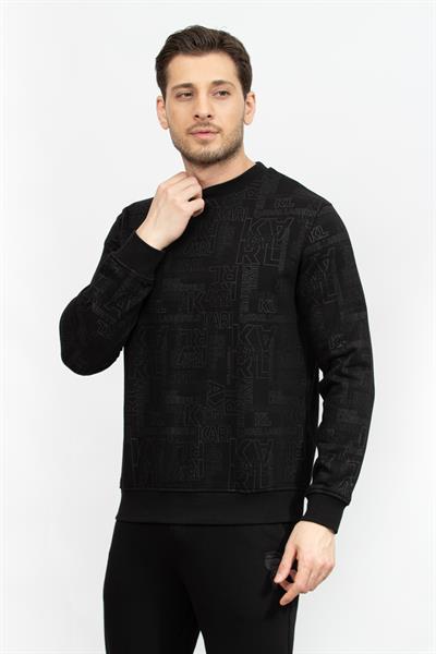 Karl Lagerfeld Erkek Bisiklet Yaka Sweatshirt