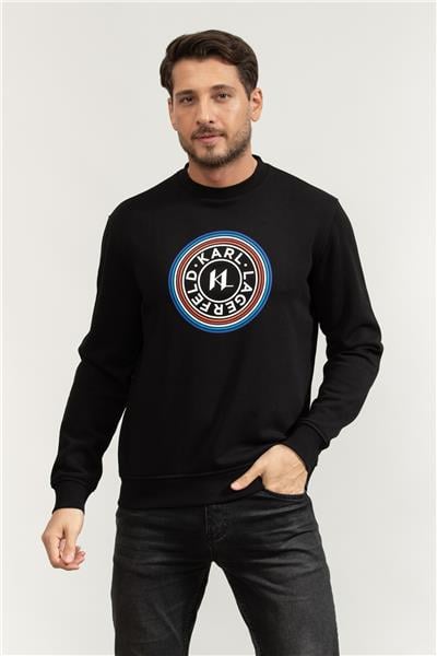 Karl Lagerfeld Erkek Bisiklet Yaka Sweatshirt