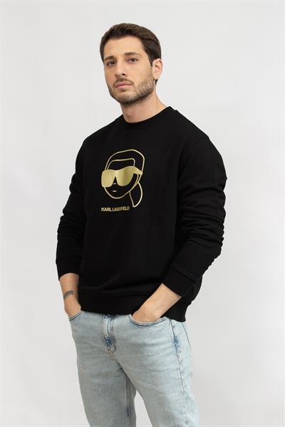 Karl Lagerfeld Erkek Bisiklet Yaka Sweatshirt