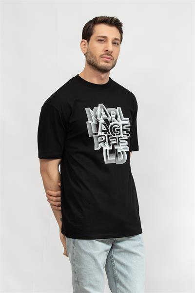 Karl Lagerfeld Erkek Bisiklet Yaka T-Shirt
