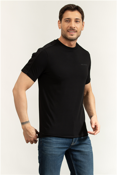 Karl Lagerfeld Erkek Bisiklet Yaka T-Shirt