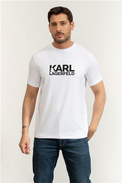 Karl Lagerfeld Erkek Bisiklet Yaka T-Shirt