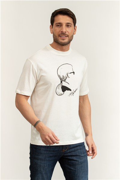 Karl Lagerfeld Erkek Bisiklet Yaka T-Shirt Kırmızı