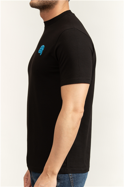 Karl Lagerfeld Erkek Bisiklet Yaka T-Shirt Siyah