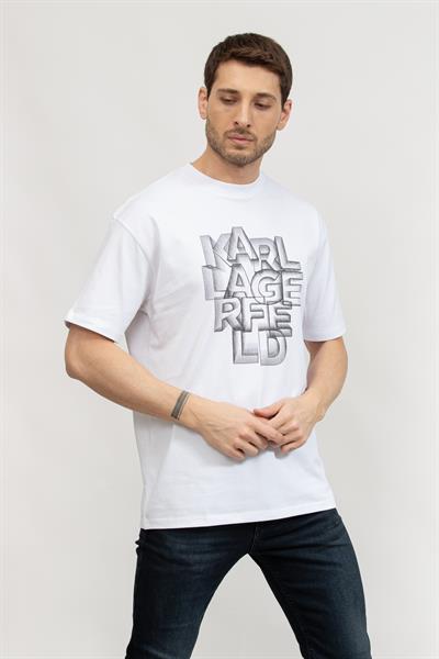 Karl Lagerfeld Erkek Bisiklet Yaka T-Shirt