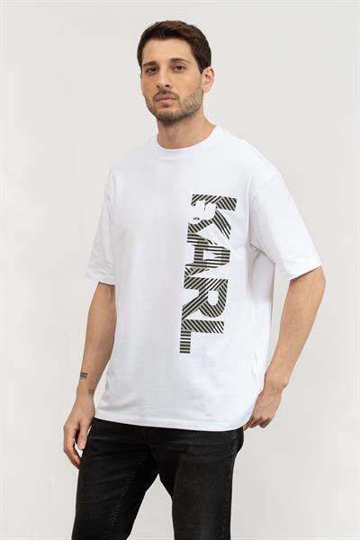 Karl Lagerfeld Erkek Bisiklet Yaka T-Shirt