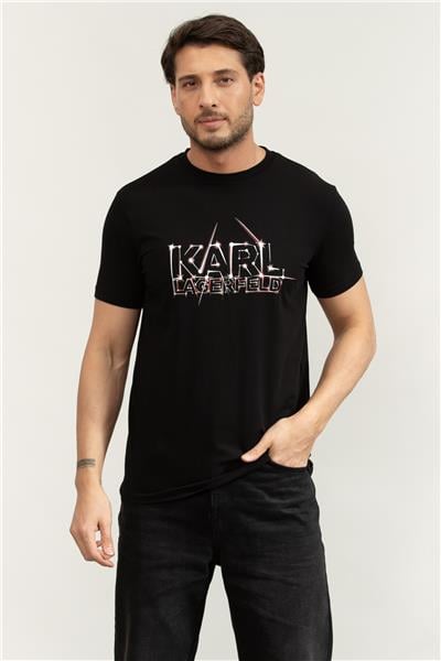 Karl Lagerfeld Erkek Bisiklet Yaka T-Shirt