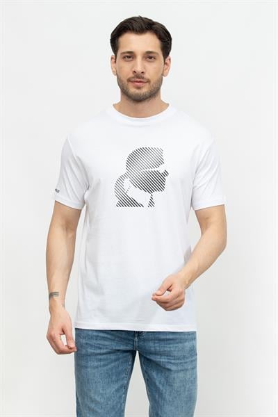 Karl Lagerfeld Erkek Bisiklet Yaka T-Shirt