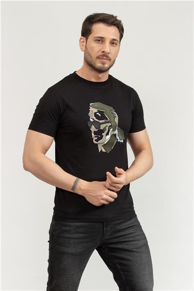 Karl Lagerfeld Erkek Bisiklet Yaka T-Shirt