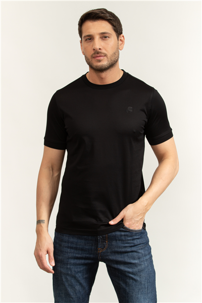 Karl Lagerfeld Erkek Bisiklet Yaka T-Shirt Siyah