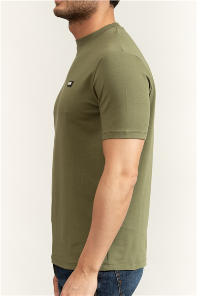 Karl Lagerfeld Erkek Bisiklet Yaka T-Shirt Yeşil