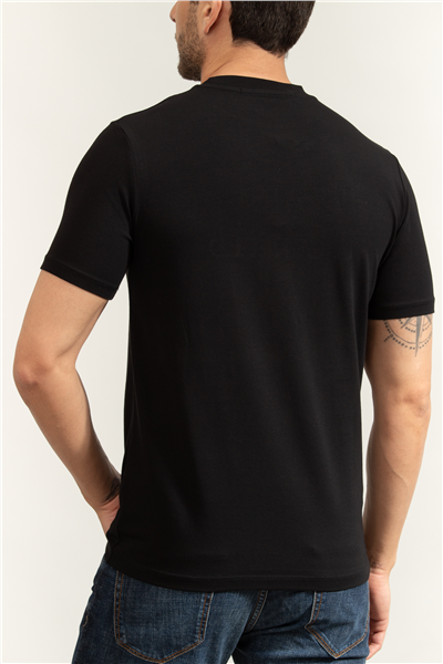 Karl Lagerfeld Erkek Bisiklet Yaka T-Shirt Siyah