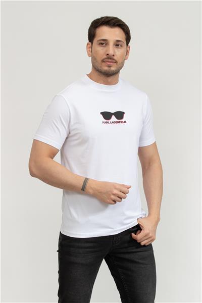 Karl Lagerfeld Erkek Bisiklet Yaka T-Shirt