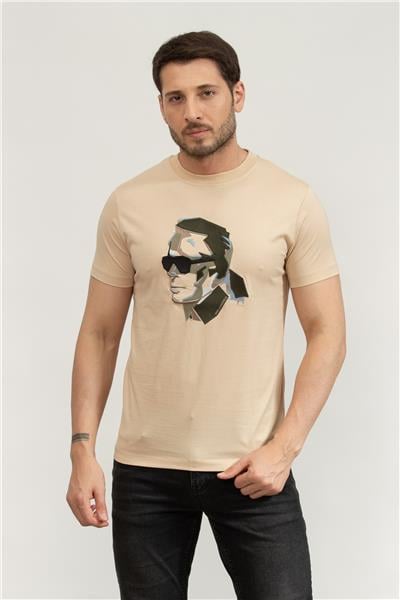 Karl Lagerfeld Erkek Bisiklet Yaka T-Shirt