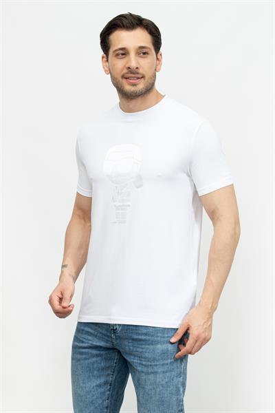 Karl Lagerfeld Erkek Bisiklet Yaka T-Shirt