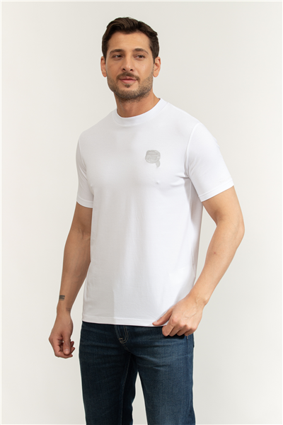Karl Lagerfeld Erkek Bisiklet Yaka T-Shirt