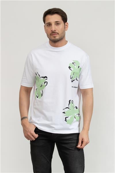 Karl Lagerfeld Erkek Bisiklet Yaka T-Shirt